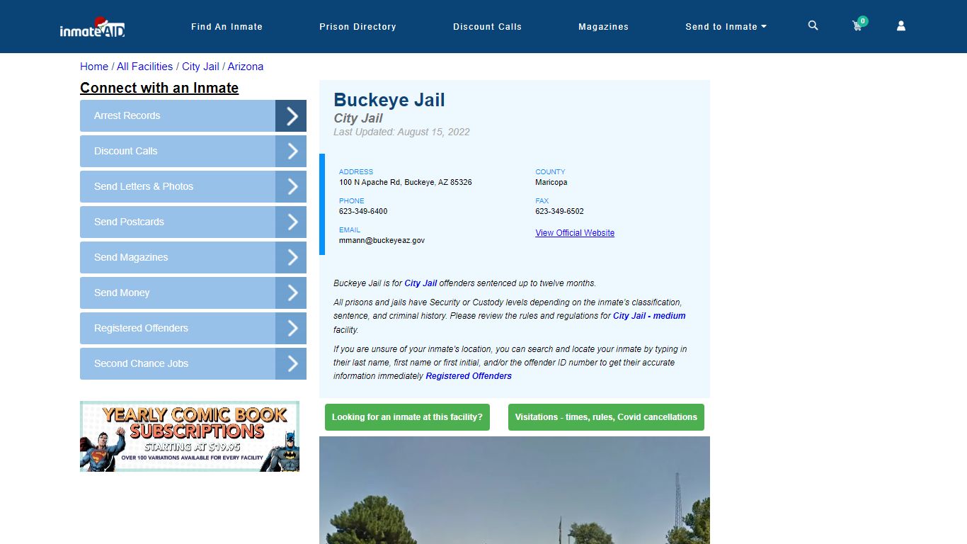 Buckeye Jail | Inmate Locator